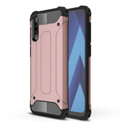 Tough Armor Υβριδική Θήκη Σιλικόνης TPU σε Συνδυαμό με Πλαστικό για Samsung Galaxy A50 - Ροζέ Χρυσαφί