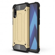 Armor Guard Plastic + TPU Hybrid Case for Samsung Galaxy A50 - Gold