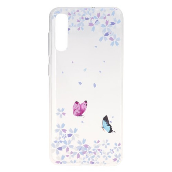 Pattern Printing TPU Case for Samsung Galaxy A50 - Butterfly and Flower Samsung Cases Mobile
