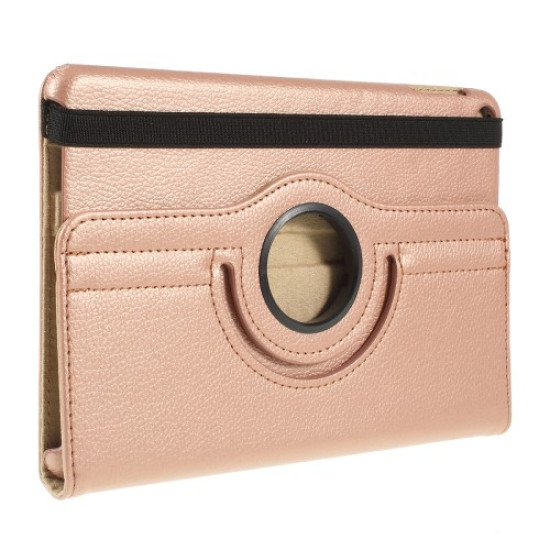 Litchi Texture PU Leather Protection Tablet Case with Stand for iPad mini (2019) 7.9 inch - Rose Gold Apple Cases Tablet