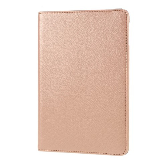 Litchi Texture PU Leather Protection Tablet Case with Stand for iPad mini (2019) 7.9 inch - Rose Gold Apple Cases Tablet