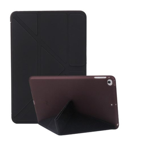 Multi-fold PU Leather Tablet Case Stand Cover for iPad mini (2019) 7.9 inch / mini 4 - Black Apple Cases Tablet
