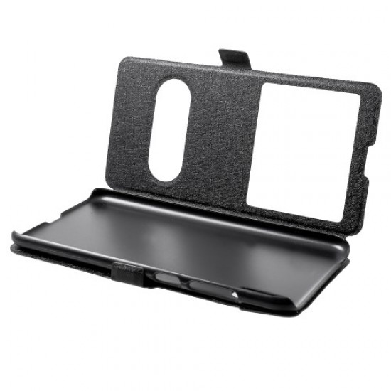 Δερμάτινη Θήκη Βιβλίο Smart Cover με Βάση Στήριξης για Huawei Y7 Pro (2019) / Enjoy 9 - Μαύρο Huawei Θήκες Κινητών