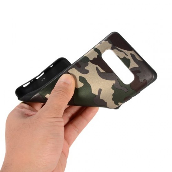 Θήκη Σιλικόνης TPU για Samsung Galaxy S10 Plus - Καμουφλάζ Πράσινο Samsung Θήκες Κινητών