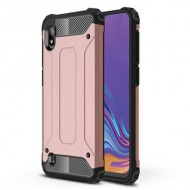 Heavy Duty Rugged Hybrid Phone Case (Plastic + TPU) for Samsung Galaxy A10 - Rose Gold