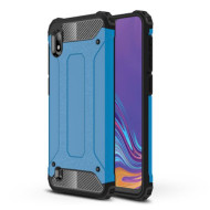 Heavy Duty Rugged Hybrid Phone Case (Plastic + TPU) for Samsung Galaxy A10 - Baby Blue