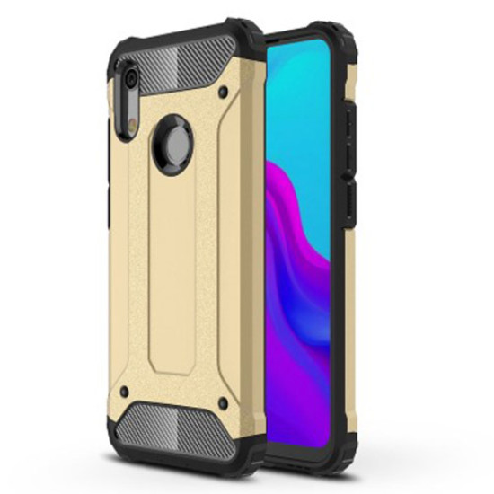 Armor Guard Plastic + TPU Hybrid Accessory Case for Huawei Honor 8A - Gold Huawei Cases Mobile