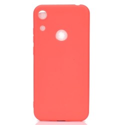 Θήκη Σιλικόνης TPU Ματ για Huawei Honor 8A - Κόκκινο