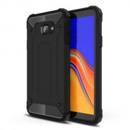 Tough Armor Υβριδική Θήκη Σιλικόνης TPU σε Συνδυαμό με Πλαστικό για Samsung Galaxy J4 Plus - Μαύρο