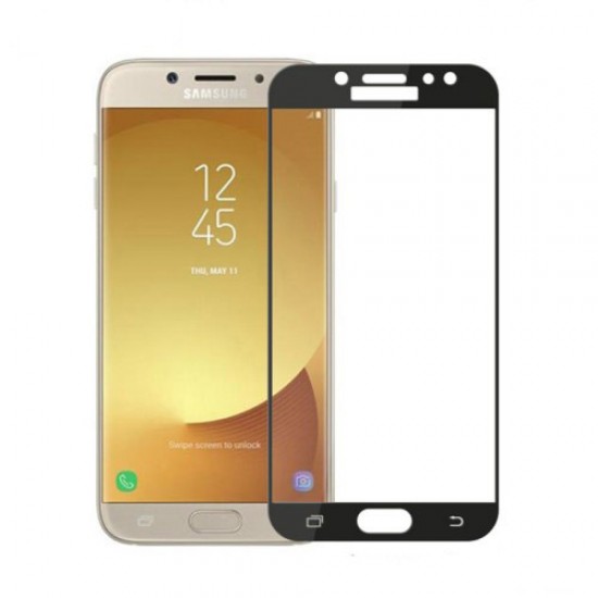 MOCOLO Silk Print Arc Edge Complete Coverage Tempered Glass Screen Protector Film for Samsung Galaxy J5 (2017) EU Version - Blac Samsung Screen Protectors
