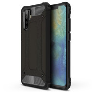 Tough Armor Υβριδική Θήκη Σιλικόνης TPU σε Συνδυαμό με Πλαστικό για Huawei P30 Pro - Μαύρο