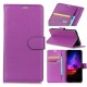 Litchi Texture Leather Wallet Cell Phone Cover for Huawei P30 - Purple Huawei Cases Mobile