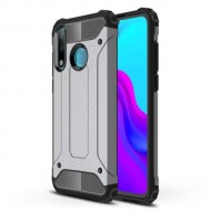 Heavy Duty Rugged Hybrid Mobile Phone Case (Plastic + TPU) for Huawei P30 Lite - Grey