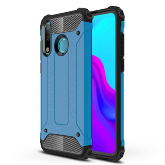 Tough Armor Υβριδική Θήκη Σιλικόνης TPU σε Συνδυαμό με Πλαστικό για Huawei P30 Lite - Μπλε Huawei Θήκες Κινητών