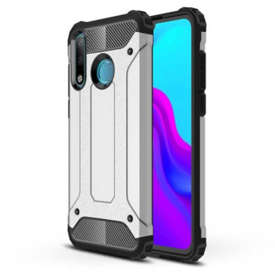 Heavy Duty Rugged Hybrid Back Shell (PC + TPU) for Huawei P30 Lite - Silver Huawei Cases Mobile