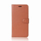 Litchi Skin [Stand Wallet] Leather Phone Casing for Huawei P30 Lite - Brown Huawei Cases Mobile