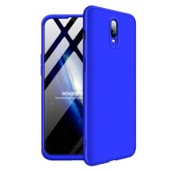 GKK for OnePlus 6T [Detachable 3-Piece] Matte Hard Case Accessory - Blue
