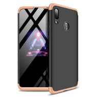 GKK Matte PC Mobile Phone Cover Detachable 3-Piece for Huawei P Smart (2019) - Black / Gold