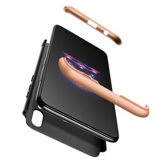 GKK Matte PC Mobile Phone Cover Detachable 3-Piece for Huawei P Smart (2019) - Black / Gold Huawei Cases Mobile