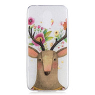 Cell Phone Casing for Huawei Mate 20 Lite Pattern Printing IMD Flexible TPU Case - Flowered Elk