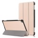 Auto-wake/sleep Smart Leather Tri-fold Stand Cover for Huawei Mediapad M5 Lite 10 - Gold Huawei Tablets Case
