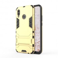 Cool Guard PC TPU Hybrid Phone Casing with Kickstand for Huawei nova 3 - Gold