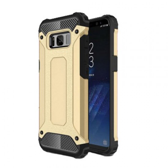Armor Guard Plastic + TPU Hybrid Protective Case for Samsung Galaxy S8 - Gold Samsung Cases Mobile