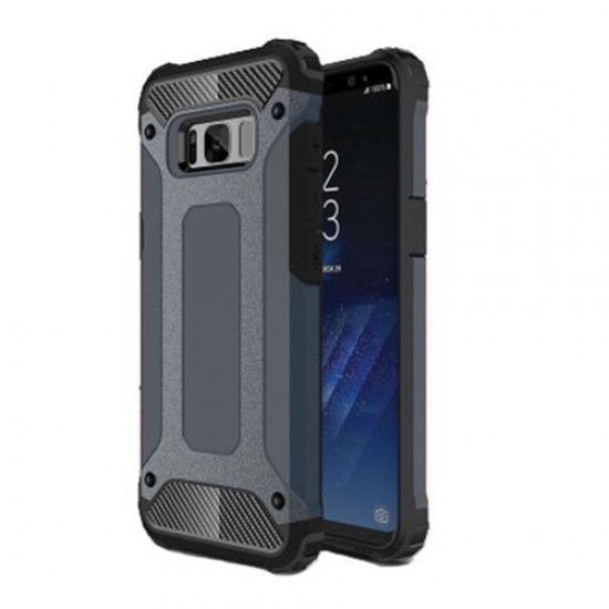 Armor Guard Plastic + TPU Hybrid Case Shell for Samsung Galaxy S8 - Dark Blue Samsung Cases Mobile