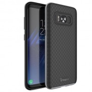 IPAKY 2-Piece PC Bumper + TPU Hybrid Shell Cover for Samsung Galaxy S8 G950 - Grey