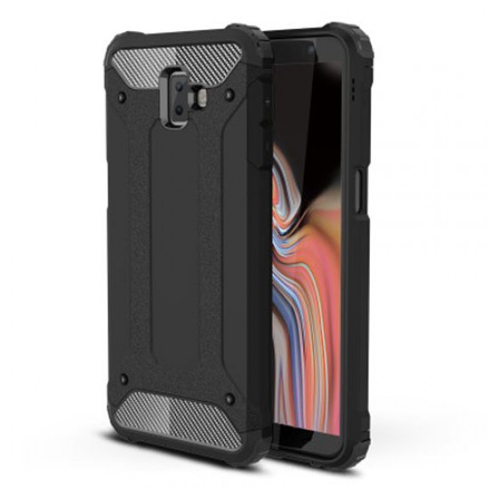 Armor Guard Plastic + TPU Hybrid Phone Case for Samsung Galaxy J6+ / J6 prime - Black Samsung Cases Mobile