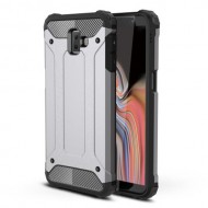 Armor Guard Plastic + TPU Hybrid Phone Protective Case for Samsung Galaxy J6+ / J6 prime - Grey