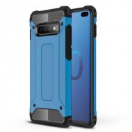 For Samsung Galaxy S10 Plus [Armor Guard] Plastic + TPU Protective Shell - Baby Blue