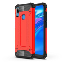 Tough Armor Υβριδική Θήκη Σιλικόνης TPU σε Συνδυαμό με Πλαστικό για Huawei Y7 Pro (2019) / Enjoy 9 - Κόκκινο