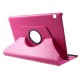Litchi Skin Leather Protection Case with Rotating Stand for Huawei MediaPad T5 10 - Rose Huawei Tablets Case