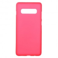 Θήκη Σιλικόνης TPU Ματ για Samsung Galaxy S10 Plus - Κόκκινο