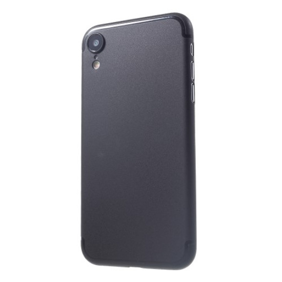 For iPhone XR 6.1 inch Ultra-thin Protective PC Cell Phone Case - Black Apple Cases Mobile