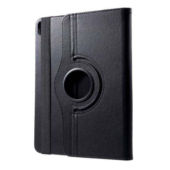 Litchi Texture 360 Degree Rotary Stand Leather Case for iPad Pro 12.9-inch (2018) - Black Apple Cases Tablet