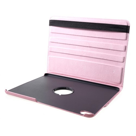 Litchi Texture 360° Swivel Leather Stand Tablet Shell for iPad Pro 12.9-inch (2018) - Pink Apple Cases Tablet