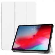 PU Leather Tri-fold Stand Smart Cover for iPad Pro 11-inch (2018) - White