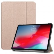 Tri-fold Stand PU Leather Smart Case for iPad Pro 11-inch (2018) - Rose Gold