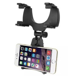 Car Rearview Mirror Mount Cradle Universal Holder for Cell Phone / GPS - Black