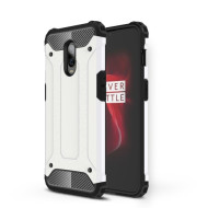 Tough Armor Υβριδική Θήκη Σιλικόνης TPU σε Συνδυαμό με Πλαστικό για OnePlus 6T - Λευκό