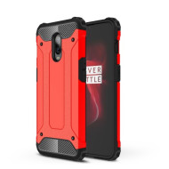 Tough Armor Υβριδική Θήκη Σιλικόνης TPU σε Συνδυαμό με Πλαστικό για OnePlus 6T - Κόκκινο