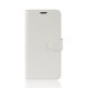 Litchi Skin PU Leather Wallet Mobile Phone Cover for OnePlus 6T - White OnePlus Mobile Cases