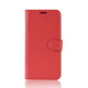 Litchi Skin PU Leather Protection Mobile Phone Shell with Wallet for OnePlus 6T - Red OnePlus Mobile Cases
