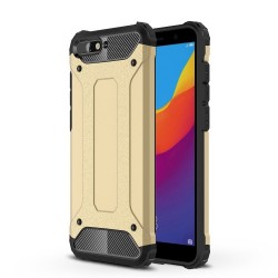 Armor Guard Plastic + TPU Hybrid Mobile Casing for Huawei Y6 (2018) / Honor 7A (without Fingerprint Sensor) - Gold