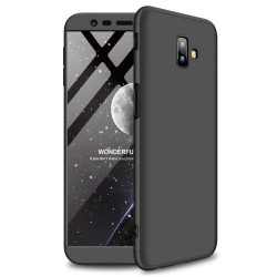 GKK Detachable 3-Piece Matte Hard Cover for Samsung Galaxy J6 Plus - All Black