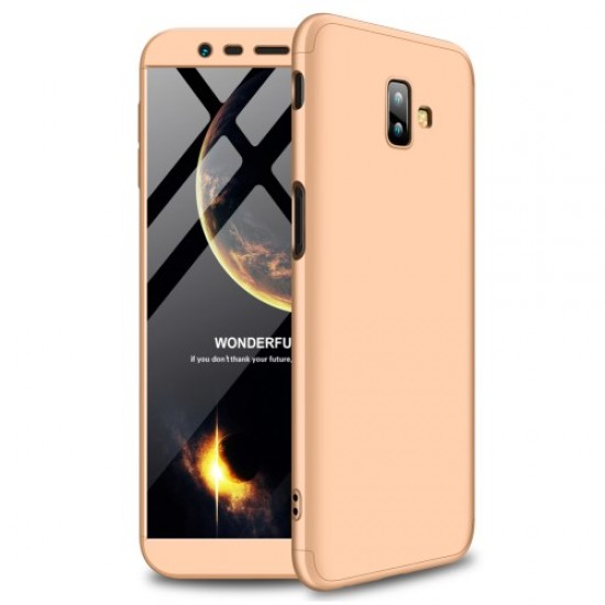 GKK Detachable 3-Piece Matte Plastic Case for Samsung Galaxy J6 Plus - Gold Samsung Cases Mobile