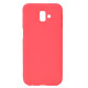 Solid Color Soft Matte TPU Back Shell for Samsung Galaxy J6 Plus - Red Samsung Cases Mobile