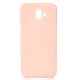 Solid Color Soft Matte TPU Back Casing for Samsung Galaxy J6+ - Pink Samsung Cases Mobile